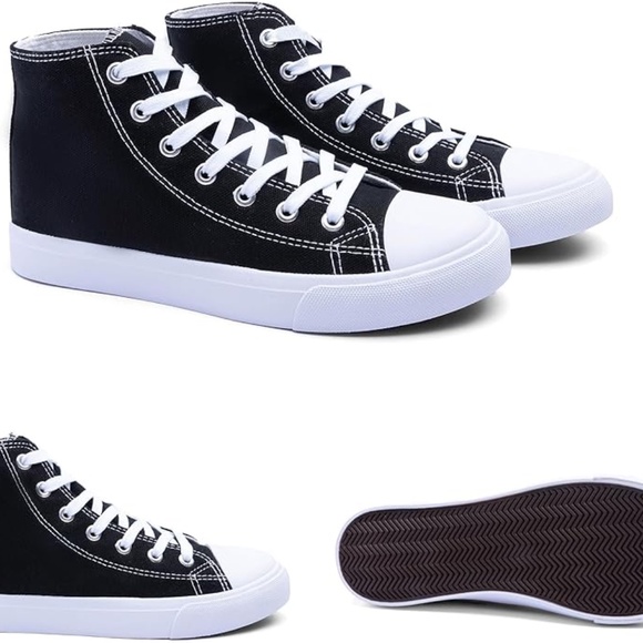 Women's  Classic High-Top Canvas Sneakers - Picture 1 of 7